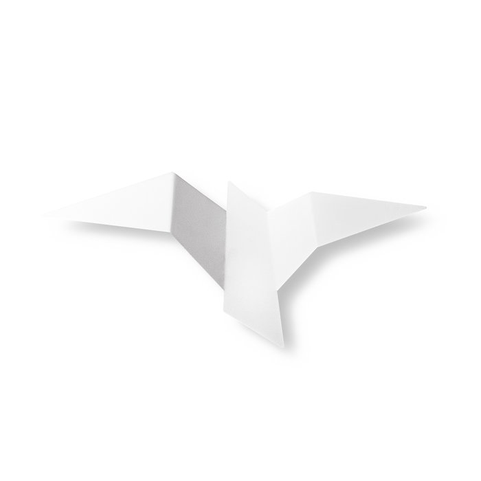 Opviq Lámpara de pared blanca con cuerpo de metal